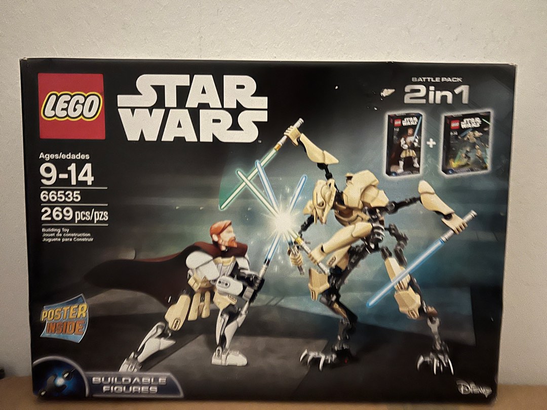 Rare Lego 66535 Obi Wan Kenobi and General Grievous