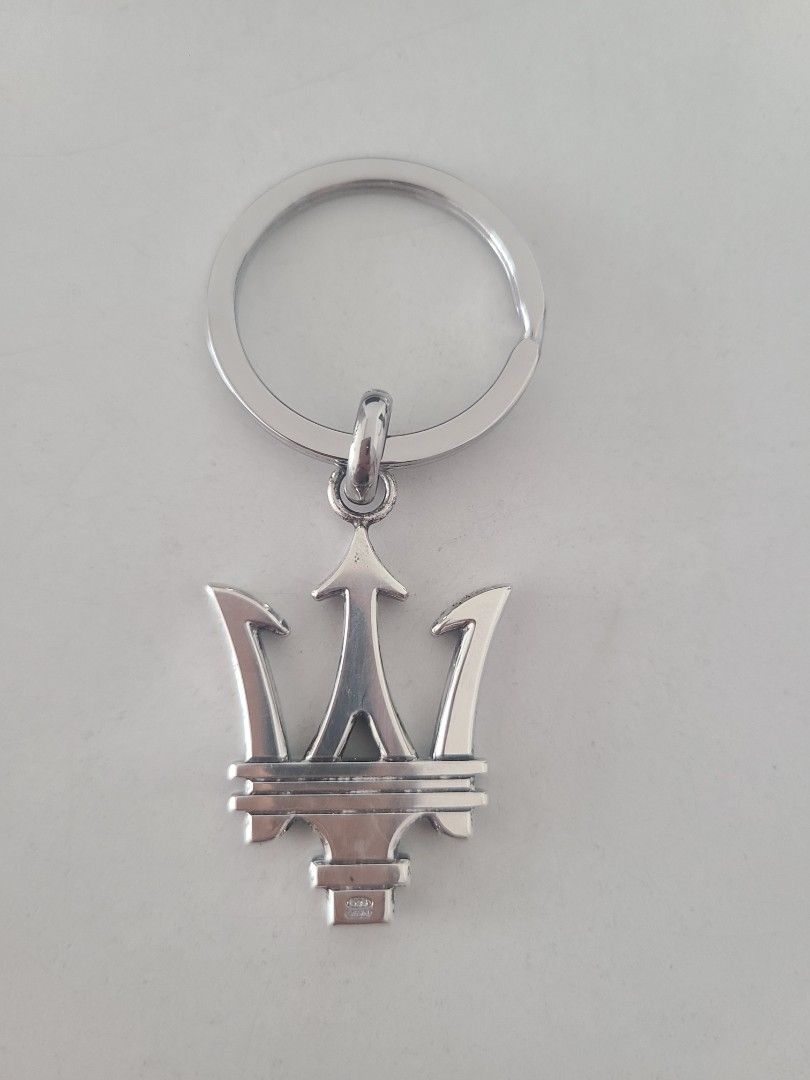 Rare Maserati Sterling Silver S925 Keyring keychain