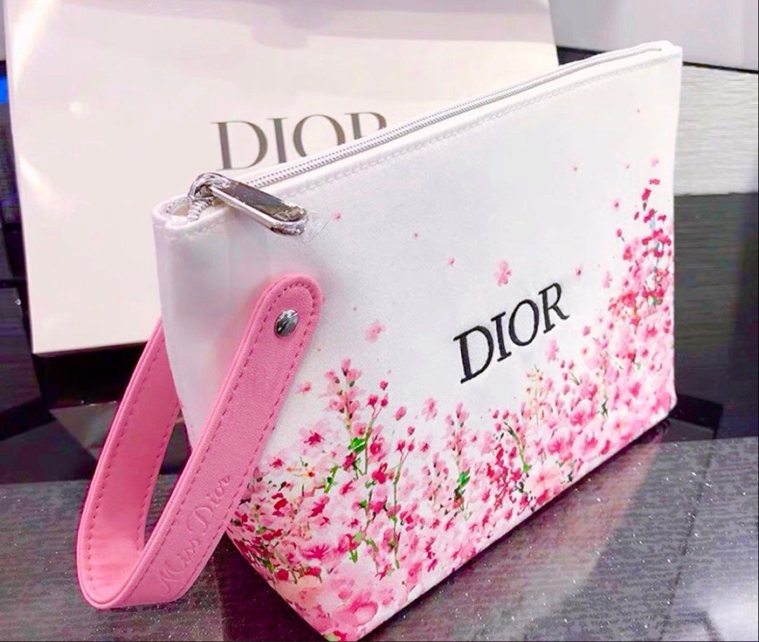 BRAND NEW 100% GENUINE RARE DIOR BLUE MAKEUP COSMETIC POUCH CLUTCH