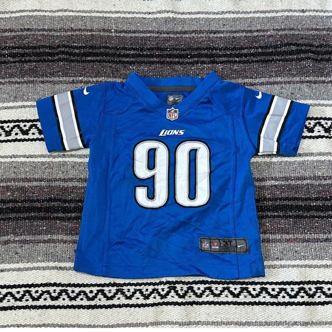 RARE thrifted nike nfl jersey baseball authentic vintage blue crop baby tee blokette blokettecore y2k