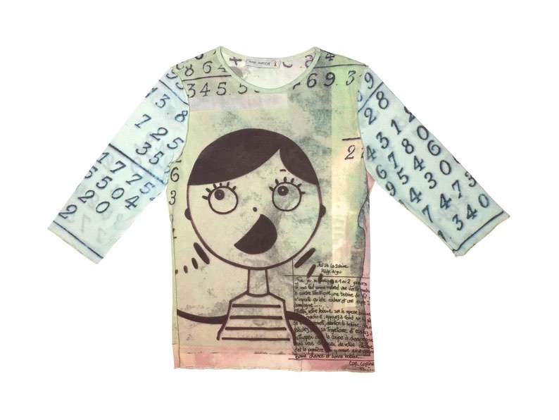 T-shirt Vintage Cop Copine Années 90 - Motif Peinture - Taille M - Coton Léger - État Très Bon