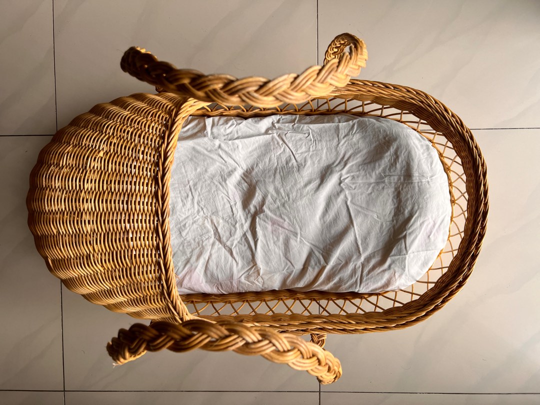 Rattan baby basket, Babies & Kids, Baby Nursery & Kids Furniture, Other