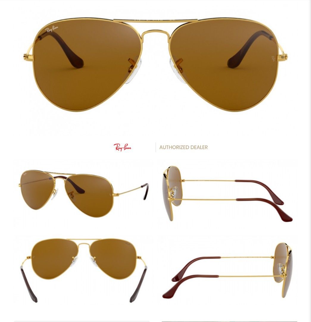 Ray Ban Aviator Large Metal RB3025 001 33 size 62 Arista 100