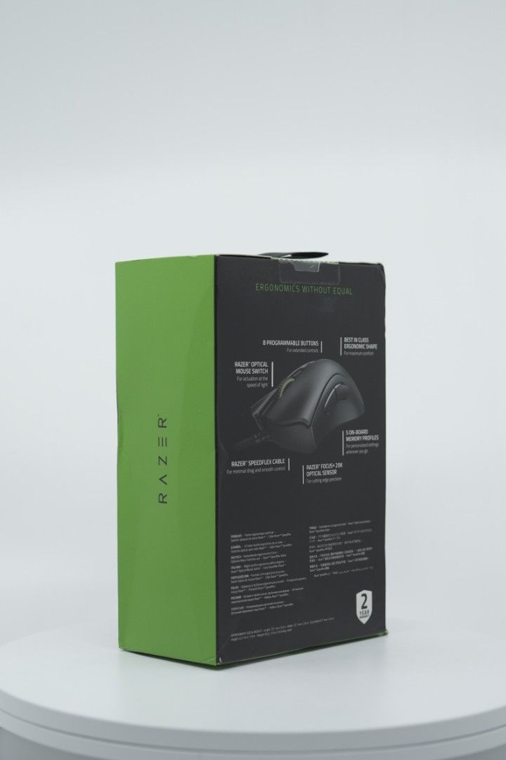 Razer Deathadder V2 Ergonomic Wired Gaming Mouse (Category: Mouse & Mousepads) located in Makati City. Submitted by garagesaledito (Listing ID 1254065068, Image 3). Description: The #1 Best-Selling Gaming Peripherals Manufacturer in the US: Source - The NPD Group, Inc. U.S. Retail Tracking Service, Keyboards, Mice, PC Headset/PC Microphone, Gaming Designed, based on dollar sales, Jan. 2017- Dec. 2019 Focus+ 20K DPI Optical Sensor: Offers on-the-f