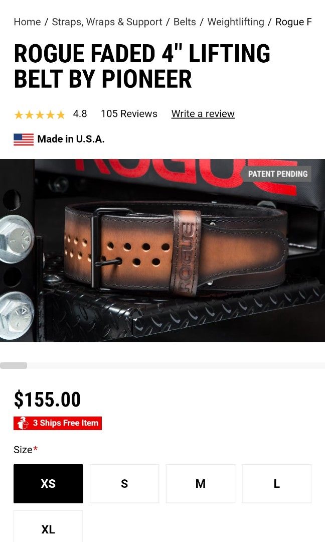 Rogue faded 4 lifting belt sales