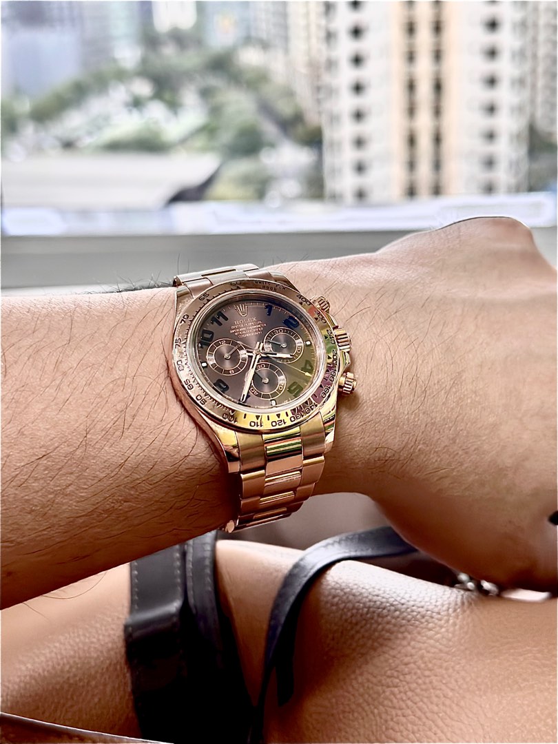 Rose gold shop daytona on wrist
