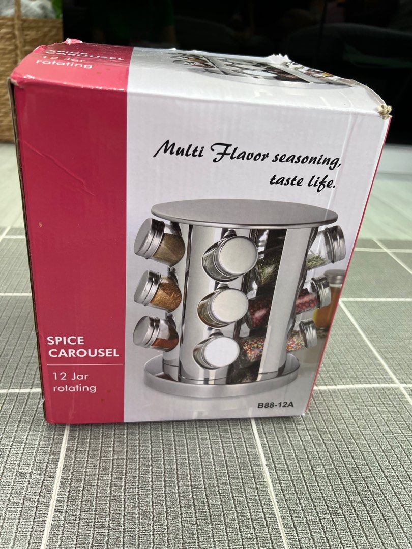 Rotating Spice Rack, Furniture & Home Living, Kitchenware & Tableware ...