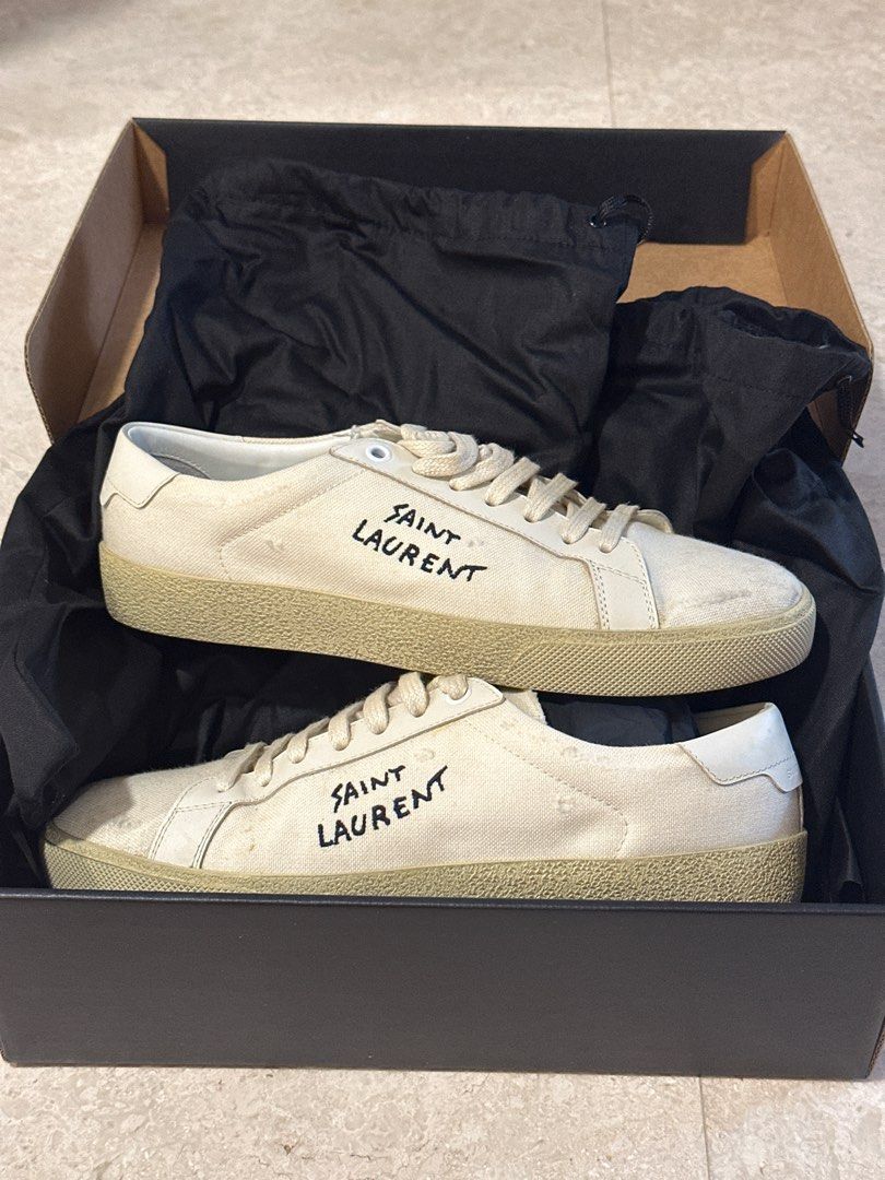 Saint laurent on sale court sneakers