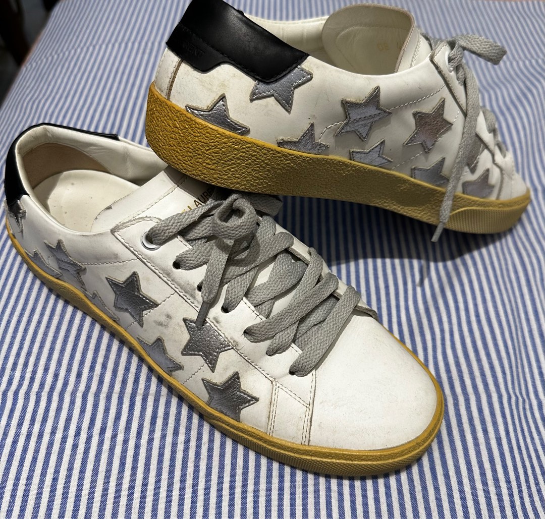 Authentic YSL Yves Saint Laurent Star Court Trainers Sneakers Shoes,  Luxury, Sneakers & Footwear on Carousell
