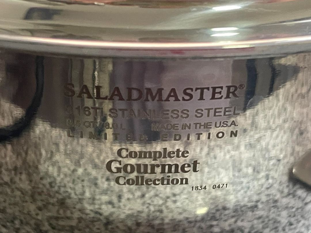 Saladmaster Limited Edition Complete Gourmet Collection 8.5 QT/ 8.0 L