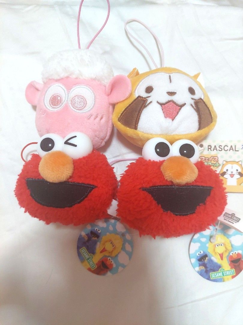 SALE BNWT Cute Japanese Plushie Elmo Shaun The Sheep Rascal