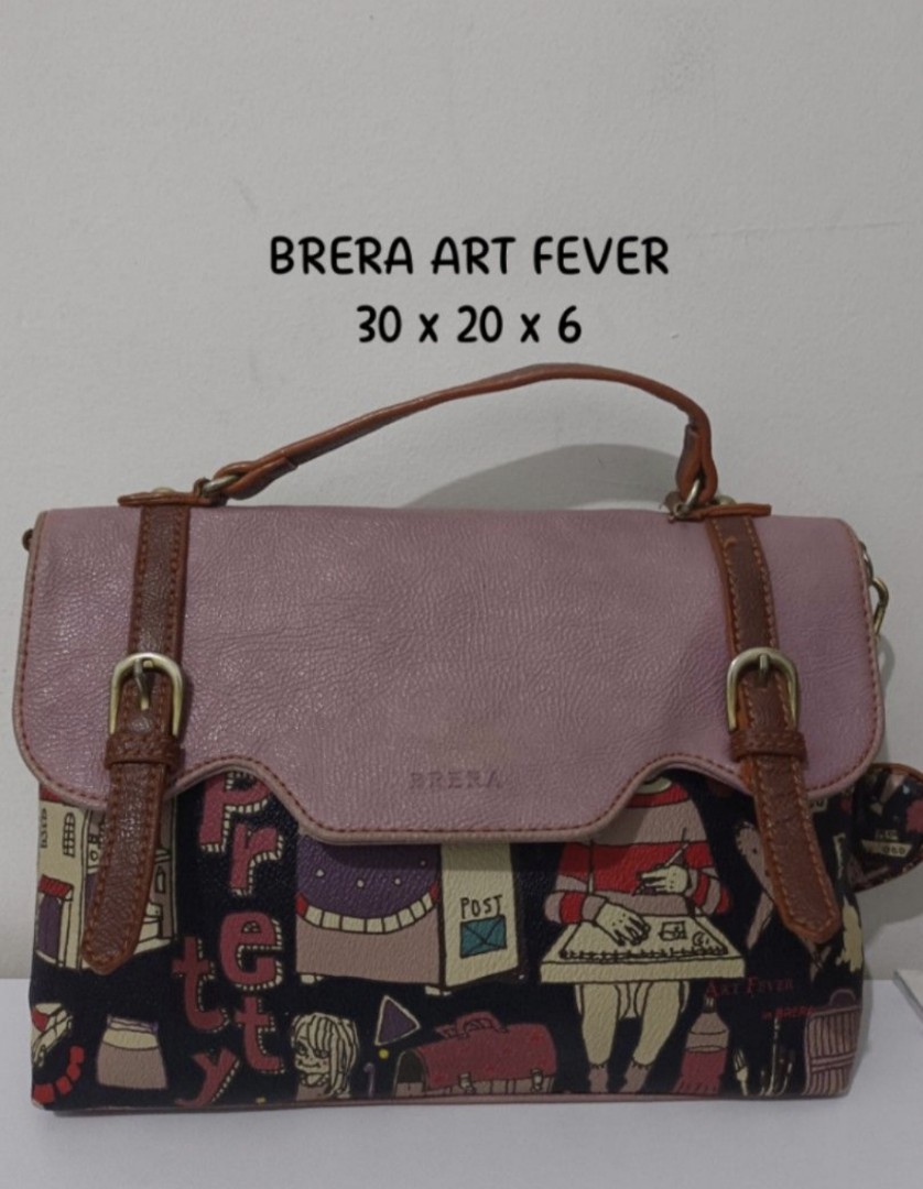 Pre-loved ♥️ 0085 Brera Italy Art Fever Two-Way Bag (Handbag and Shoulder  Bag) B1210H1E