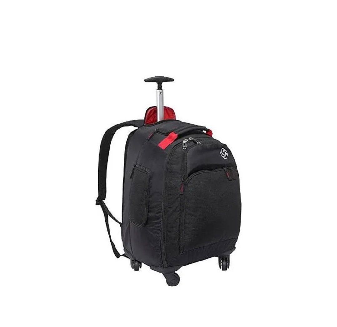 Samsonite Luggage MVS Spinner Backpack Black 19 inch, Hobbies & Toys