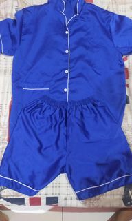 Satin Pajamas Blue