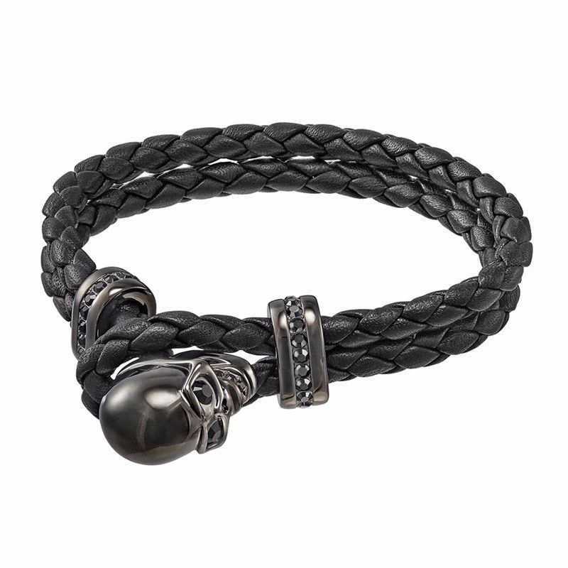 Swarovski crystal clearance skull bracelet