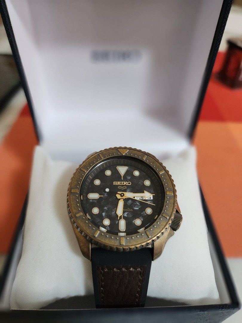 Seiko 5 BRONZE SRPE80K1 Men s Fashion Watches Accessories Watches on Carousell