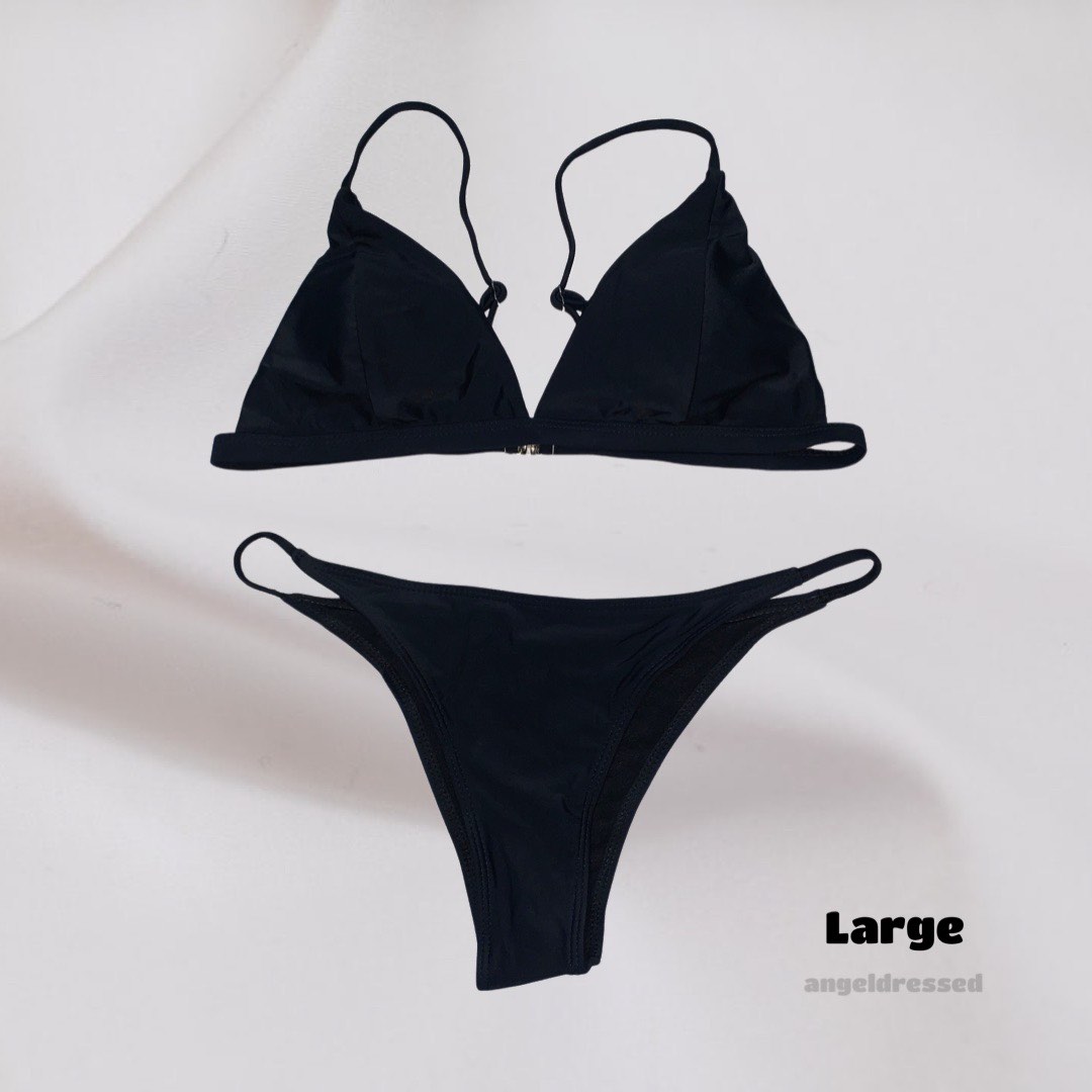 Shein Black Bikini, Women's Fashion, Swimwear, Bikinis & Swimsuits on