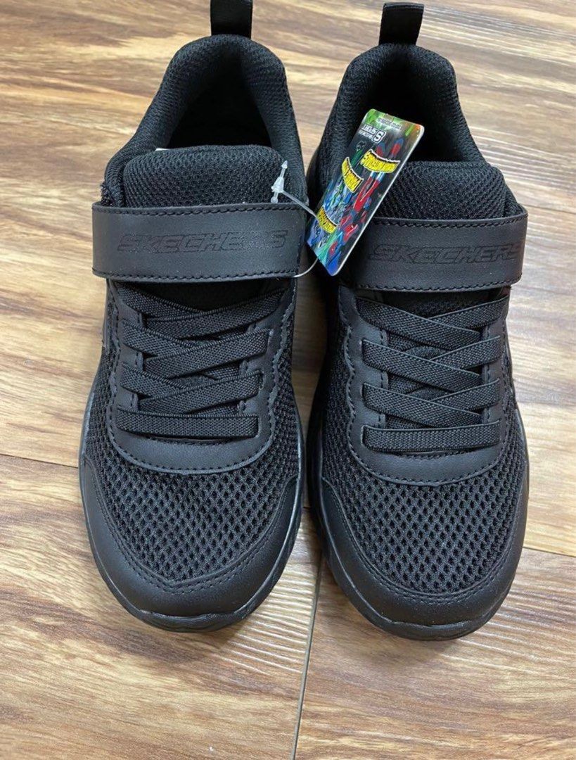 Childrens discount black skechers