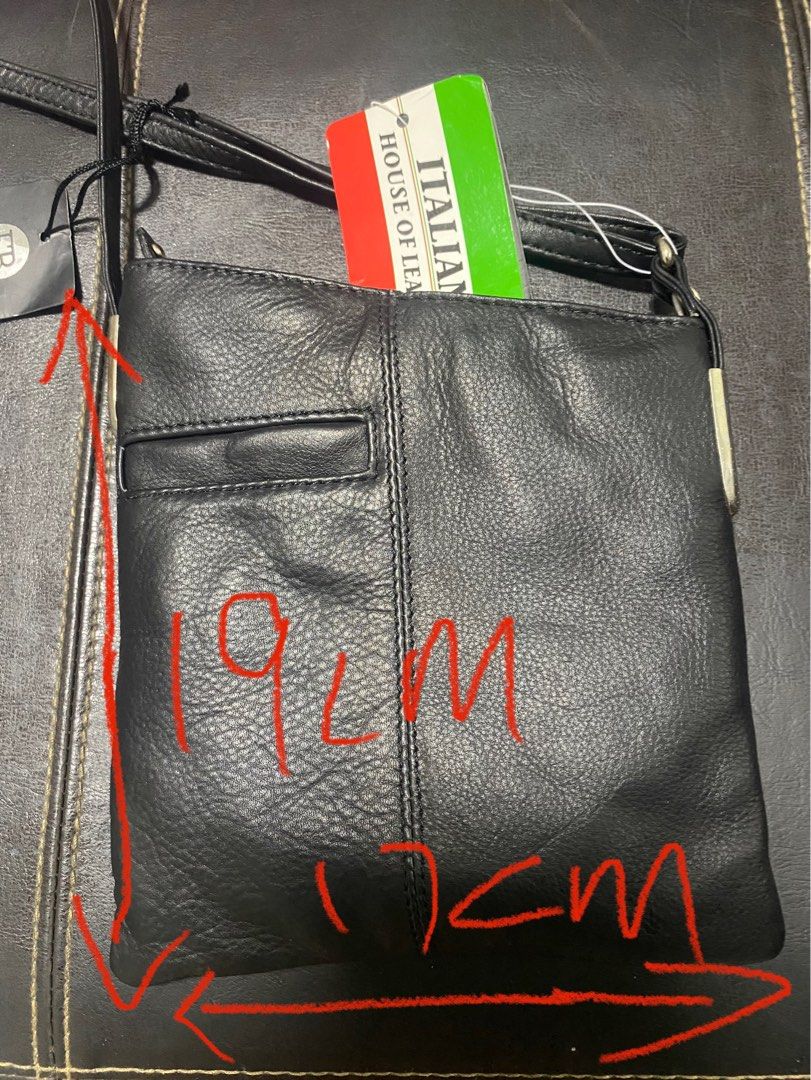 Genuine leather small hot sale crossbody bag