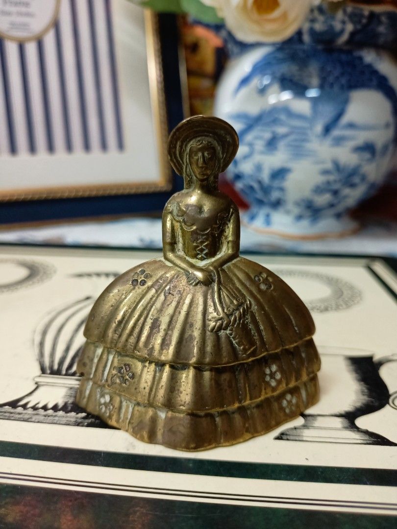 Solid brass Victorian girl bell vintage, Hobbies & Toys, Collectibles &  Memorabilia, Vintage Collectibles on Carousell