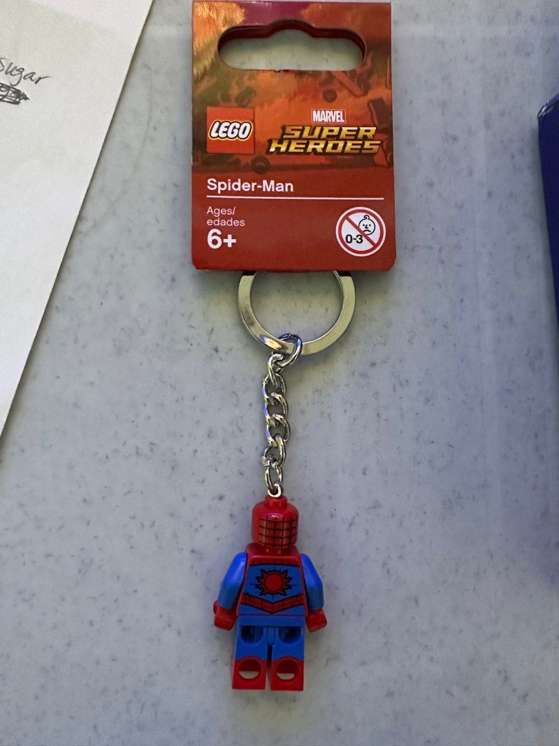 Lego spiderman keyring shop