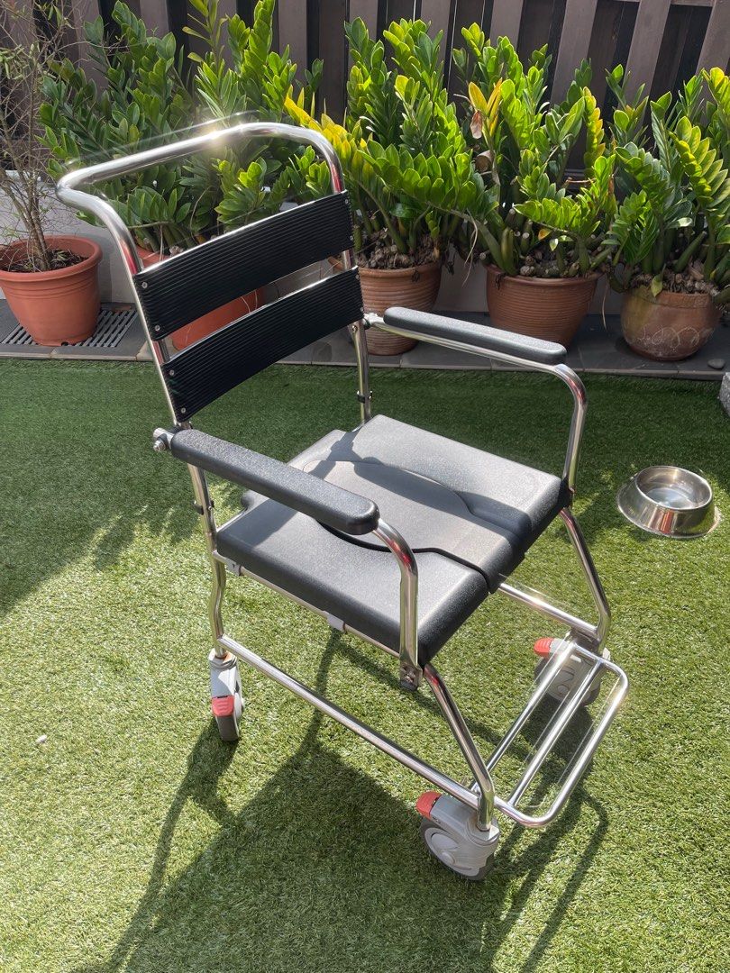 Stainless steel online shower chair