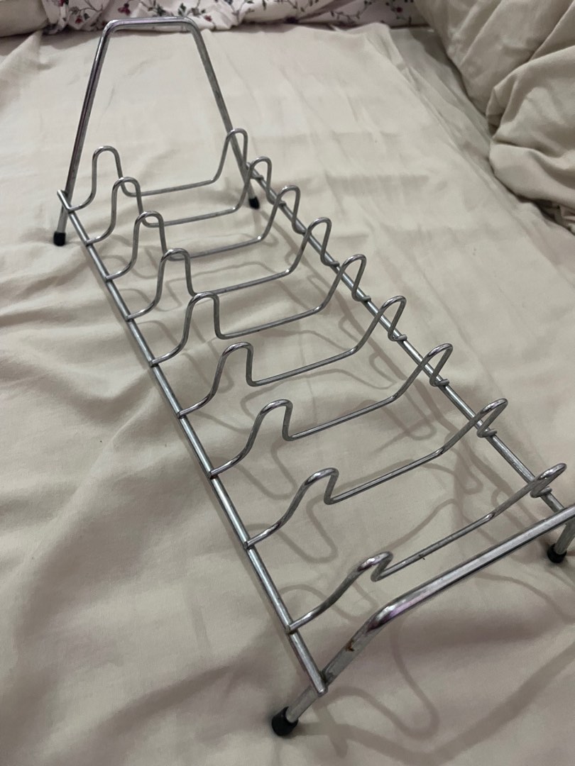 Stainless Steel Table Top Dish Drainer Rack (Kitchen Rack for Dish/Plate/Bowl), Furniture & Home