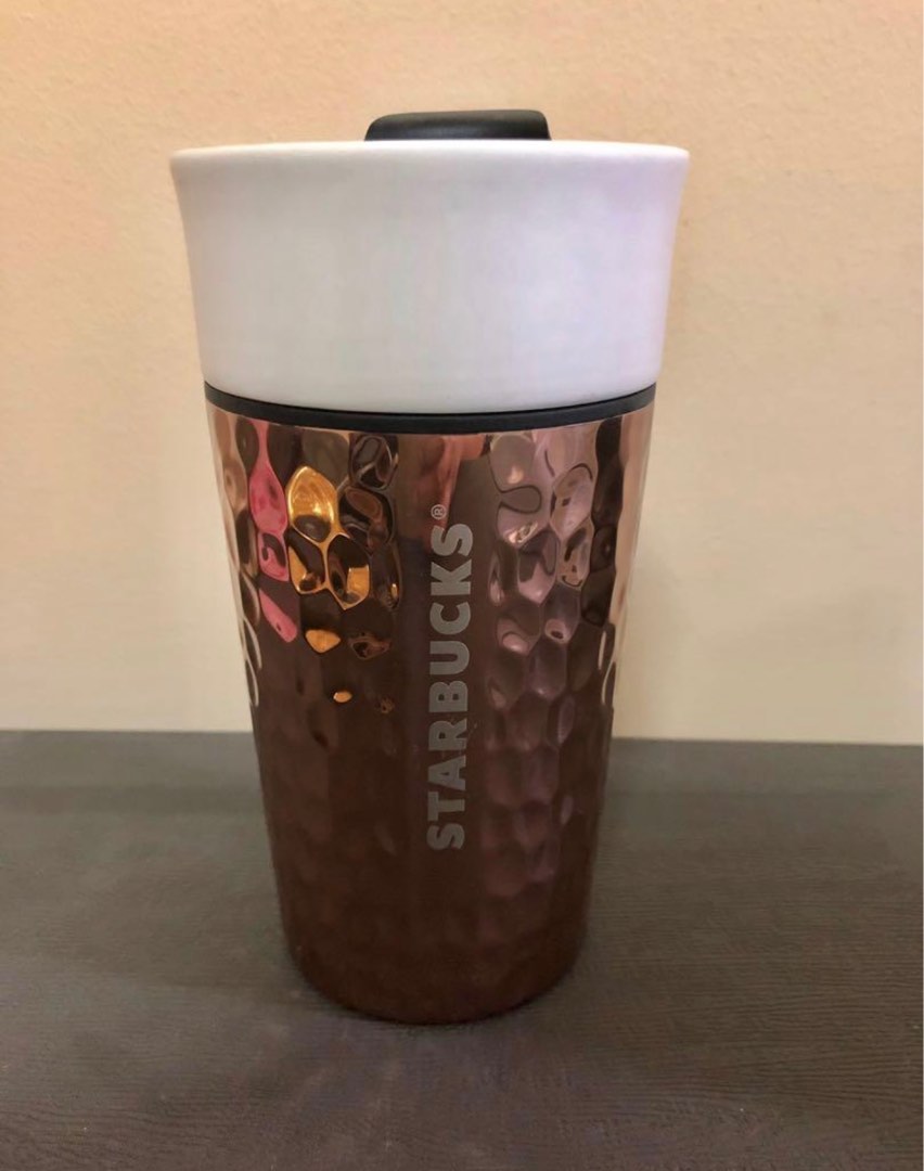 STARBUCKS DOUBLE WALL CERAMIC TUMBLER, Furniture & Home Living