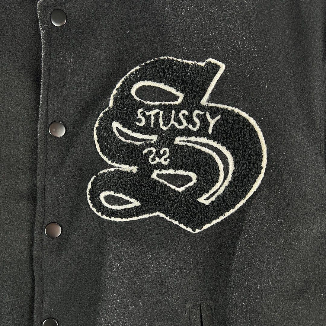 Stussy Jacket Casentino Wool Varsity Jacket 斯圖西大S刺繡字母棒球