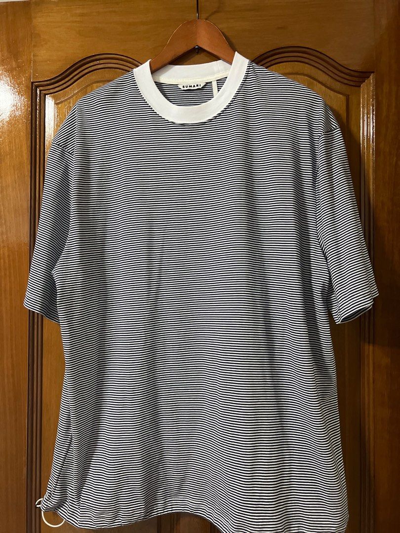 公式半額 sumari HEMCODE BORDER T-SHIRT Tシャツ/カットソー(半袖/袖