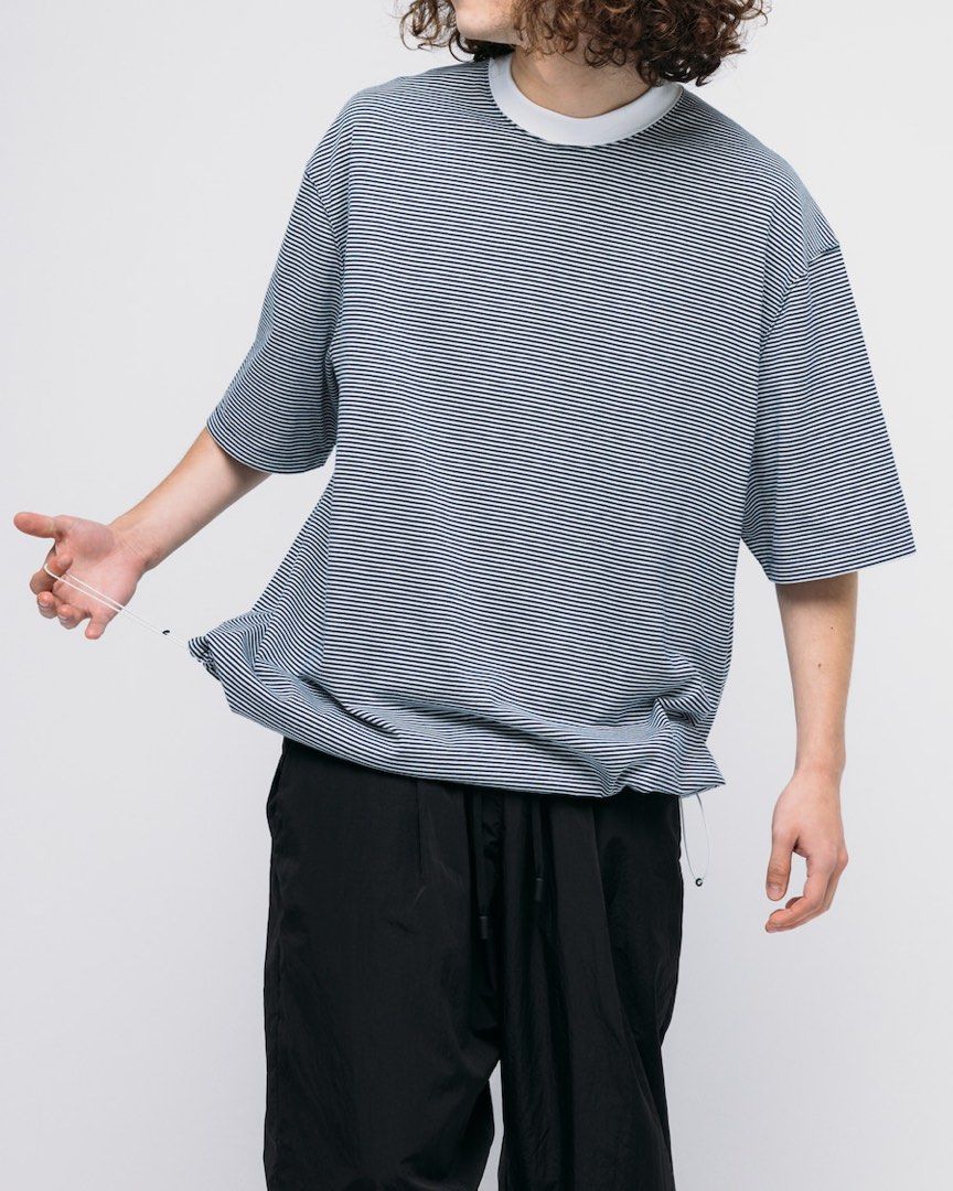 SUMARI HEMCODE BORDER T-SHIRTTシャツ/カットソー(半袖/袖なし)