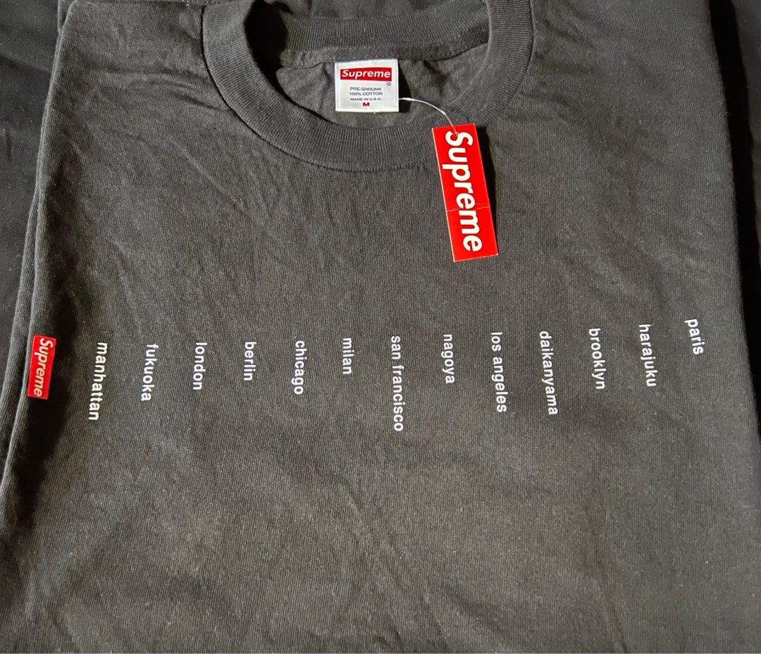 SUPREME 23SS LOCATION TEE, 女裝, 上衣, T-shirt - Carousell