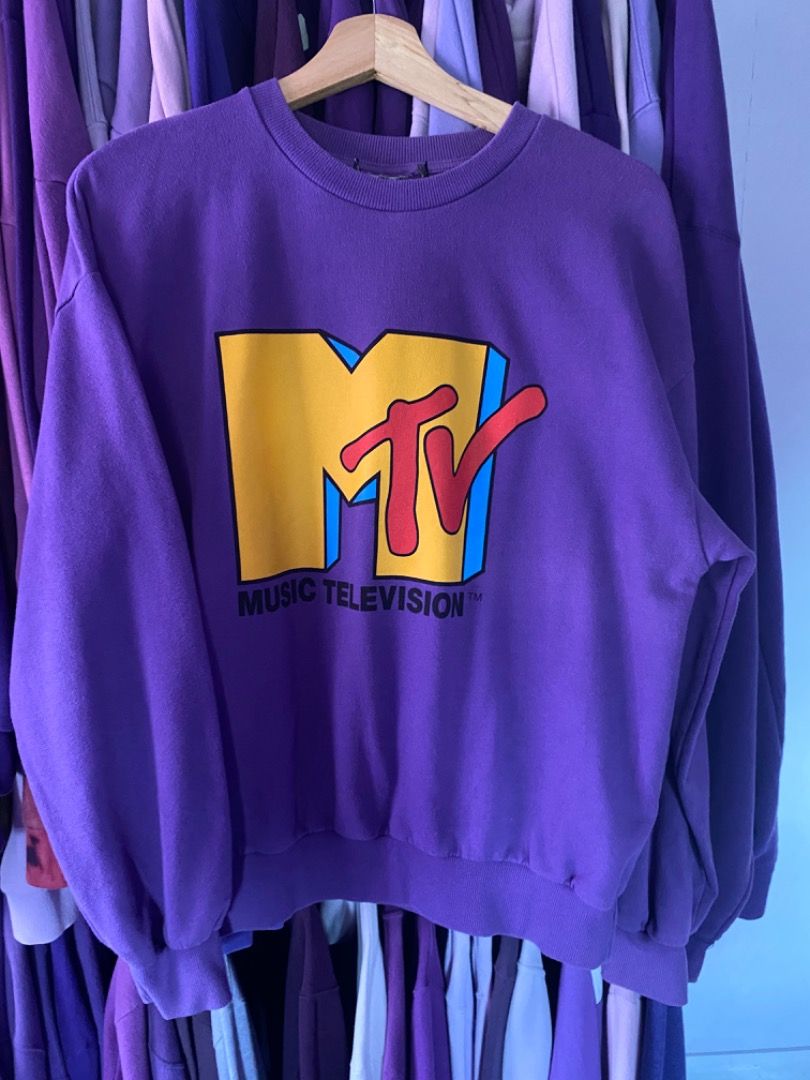 Purple mtv sweatshirt shop