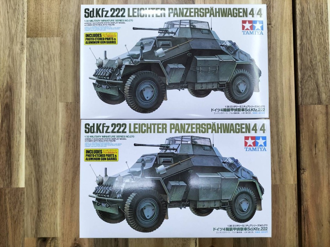 Maquette Militaire Tamiya 35270 Sd.Kfz.222 Leichter Panzerspähwagen (4x4) à L'échelle 1/35