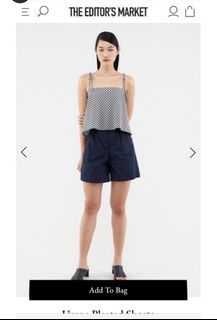 TEM (M) Urena Pleated Short Navy