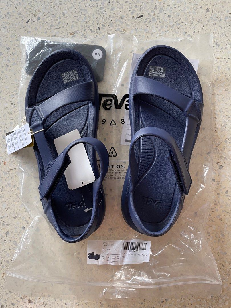 Navy blue teva sandals best sale