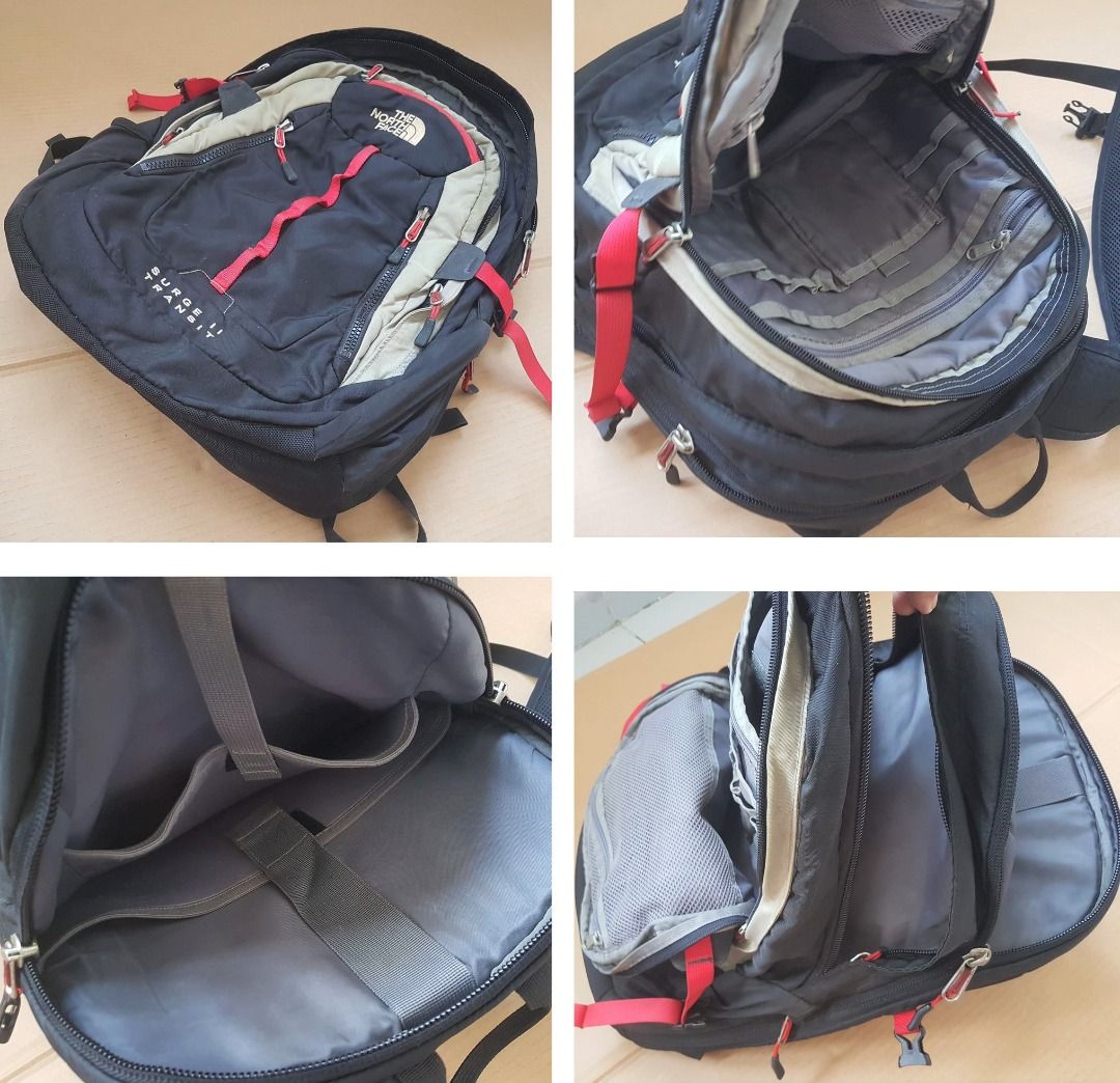 The North Face Backpack Haversack Surge II Transit Model 19 by 15 inches Campus Bag Laptop Shoulder The North Face Original Designer Travel