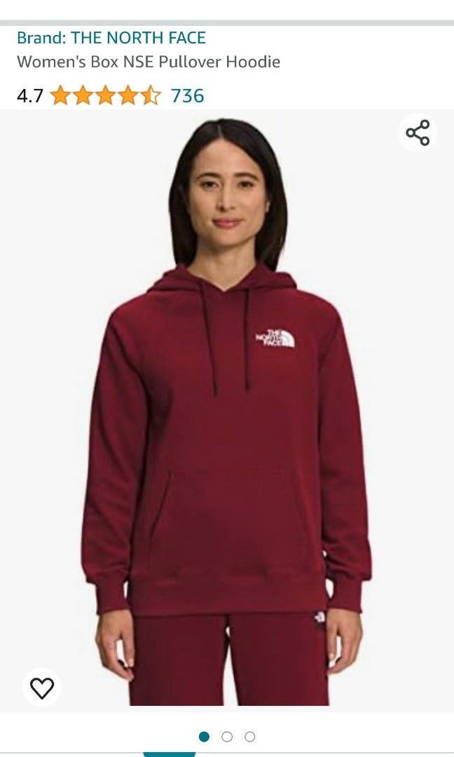 The North face Box NSE Hoodie Women s Fashion Tops Longsleeves