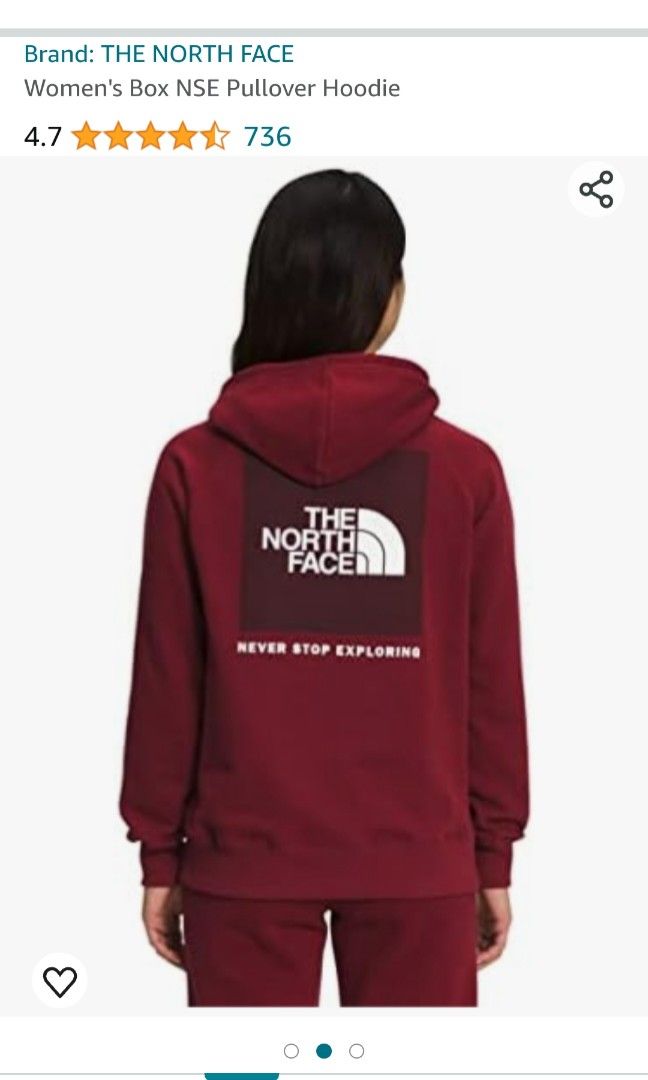 Red north face outlet hoodie womens