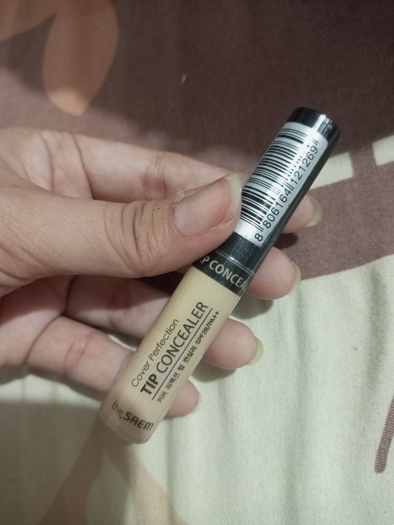 [The SAEM] Cover Perfection Concealer (Category: Makeup) located in Caloocan City. Submitted by spongefinds (Listing ID 1253988827, Image 2). Description: Shade #1.5: Natural Beige Expiration date: 2025 BRAND NEW SEALED.
