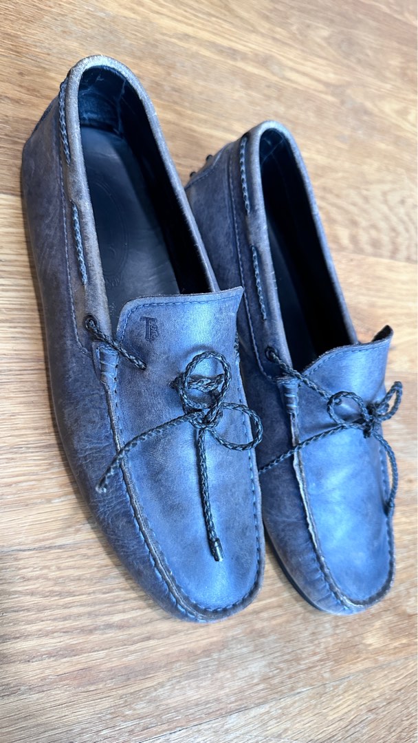 Tods on sale blue loafers