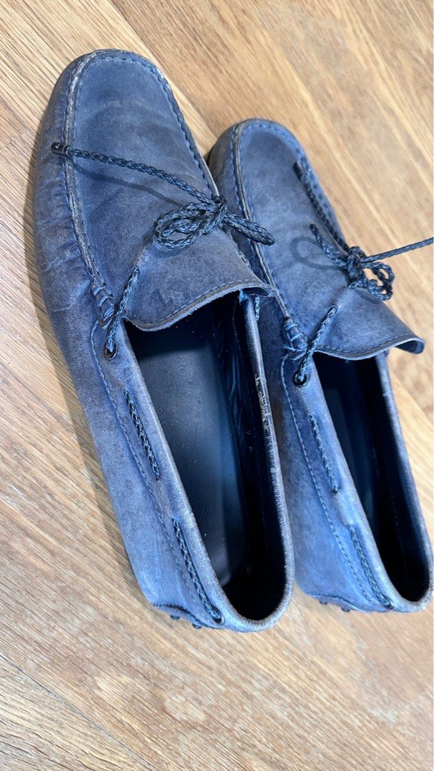 Tods blue loafers Men s Fashion Footwear Casual shoes on Carousell