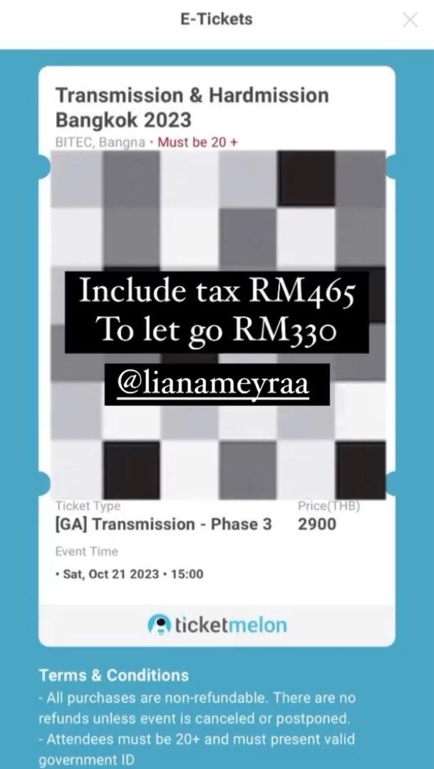 Transmission Bangkok 2023, Tickets & Vouchers, Event Tickets on Carousell