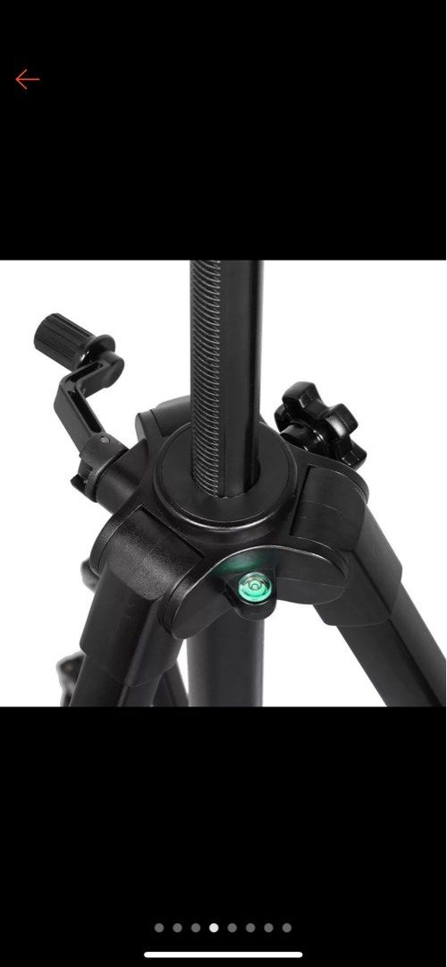 Tripod (Category: Tripods & Monopods) located in Laurel. Submitted by itsrej (Listing ID 1254010457, Image 3). Description: Tripod 3 way fluideffect panhead Quick release plate Dial bubble level Attached with hook Quick releasing locks Non slip adjustable rubber feet.