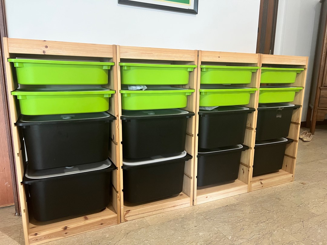 1x individual Trofast shelves with storage tubs and lids , Furniture