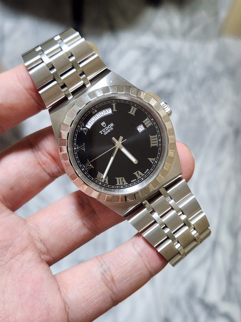 tudor royal day date black