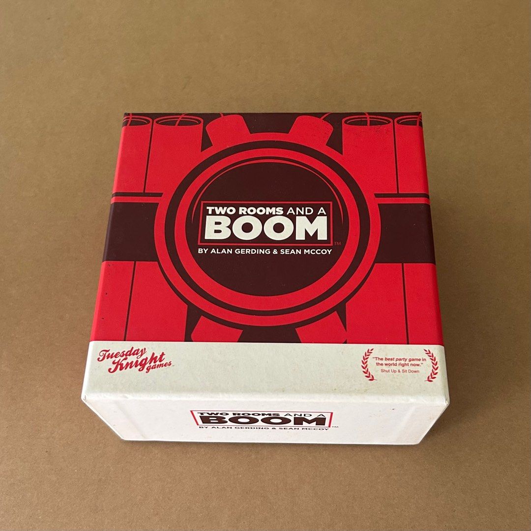 Two Rooms and a Boom Card Board Game - Red, Blue, Grey Teams - Gerding &  McCoy