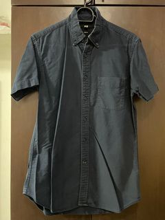 (SALE!) Uniqlo Men Navy Blue Slim Fit Polo Shirt
