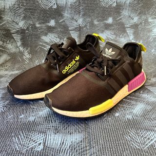 Affordable nmd r1 black purple neon For Sale Footwear Carousell Singapore