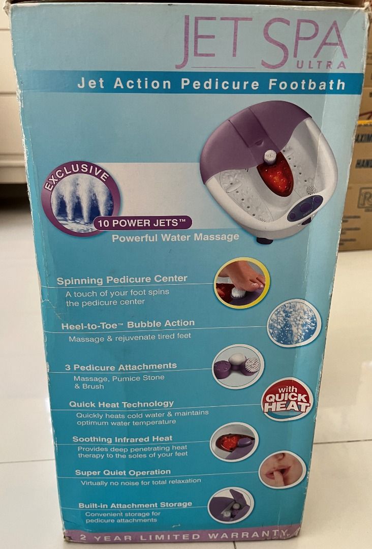 [USED] Homedics Jet Spa Ultra (with box / 120V), Beauty & Personal Care